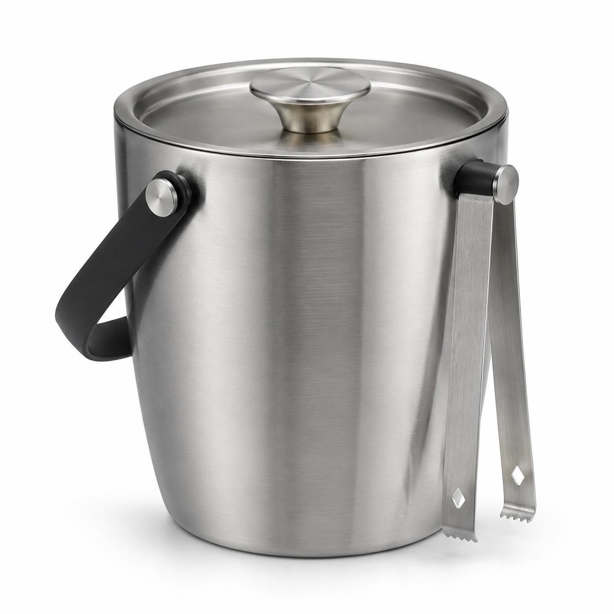 ChillKeep Double-Wall Ice Bucket with Tongs