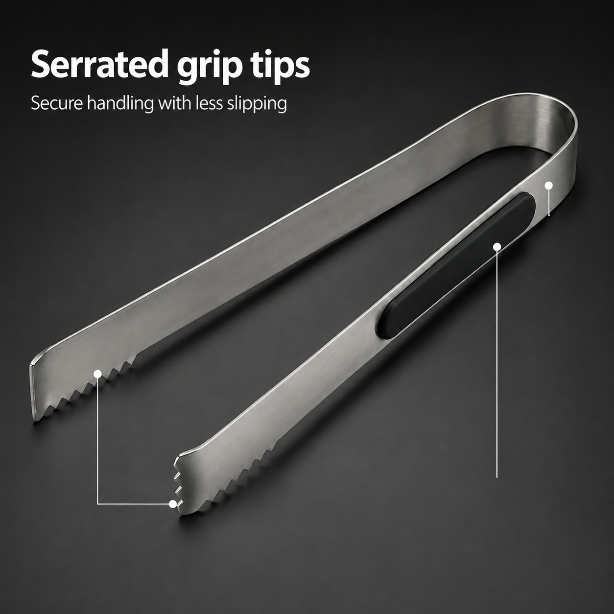 Precision Stainless Steel Ice Tongs