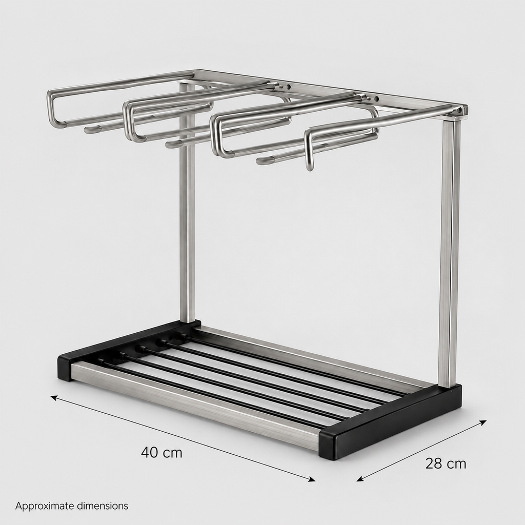StemStore 6-Glass Countertop Rack