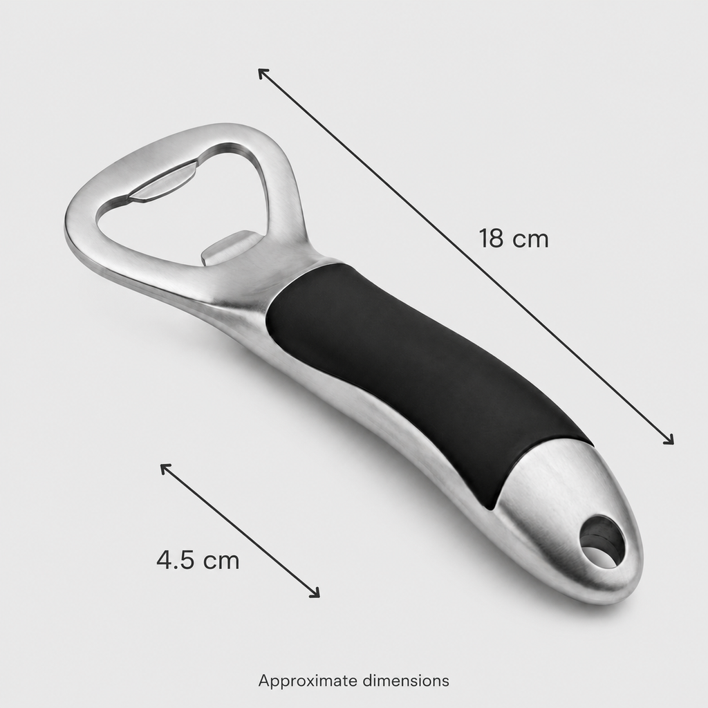 GripEase Stainless Steel Bottle Opener