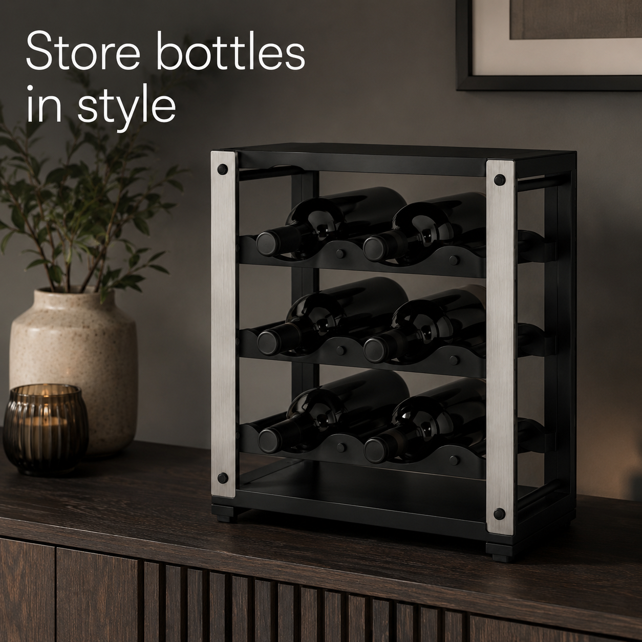 CellarSix Freestanding Bottle Rack
