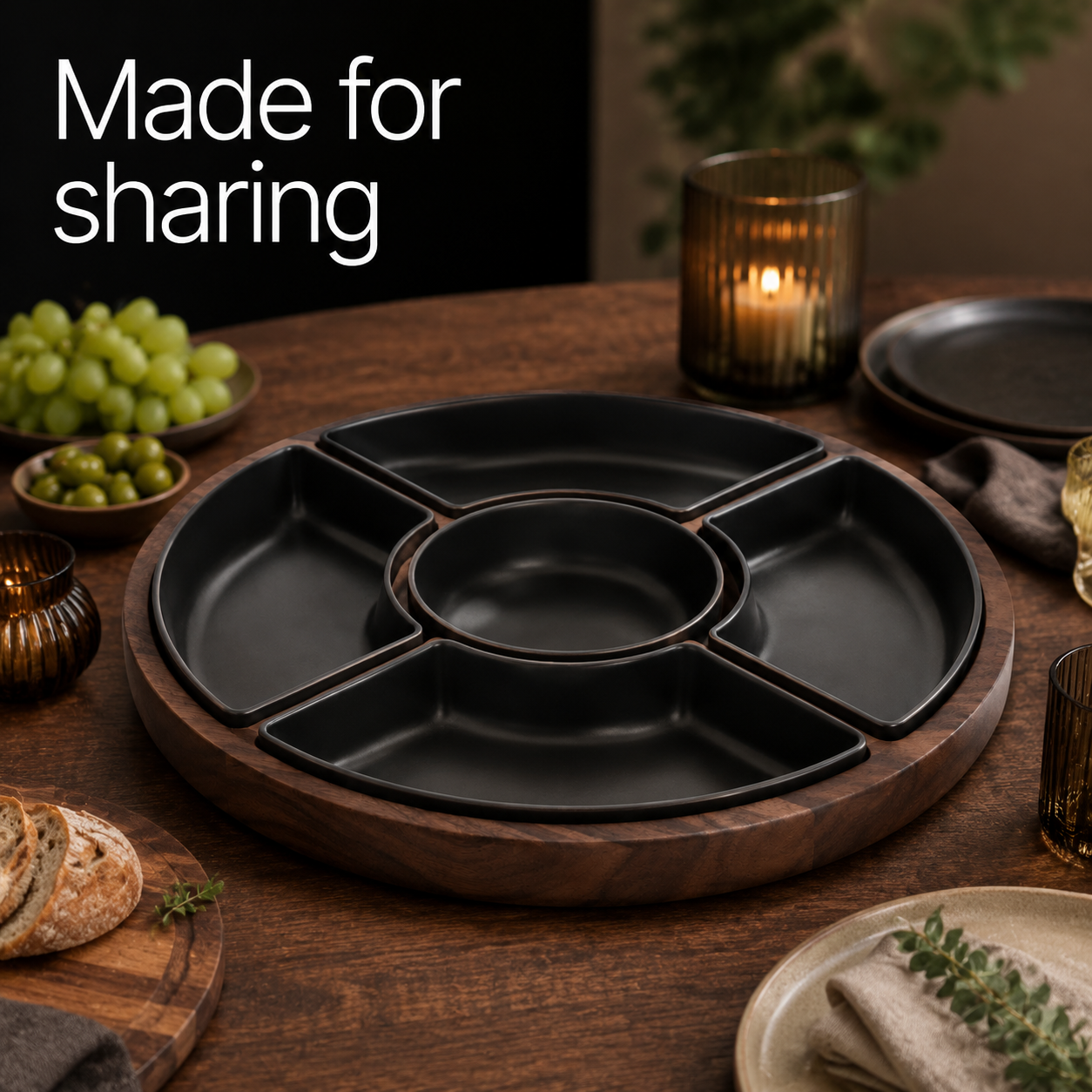 GripServe Non-Slip Serving Tray