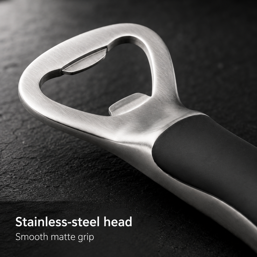GripEase Stainless Steel Bottle Opener